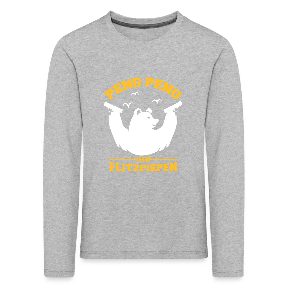 Peng Peng - Kinder Langarmshirt - heather grey