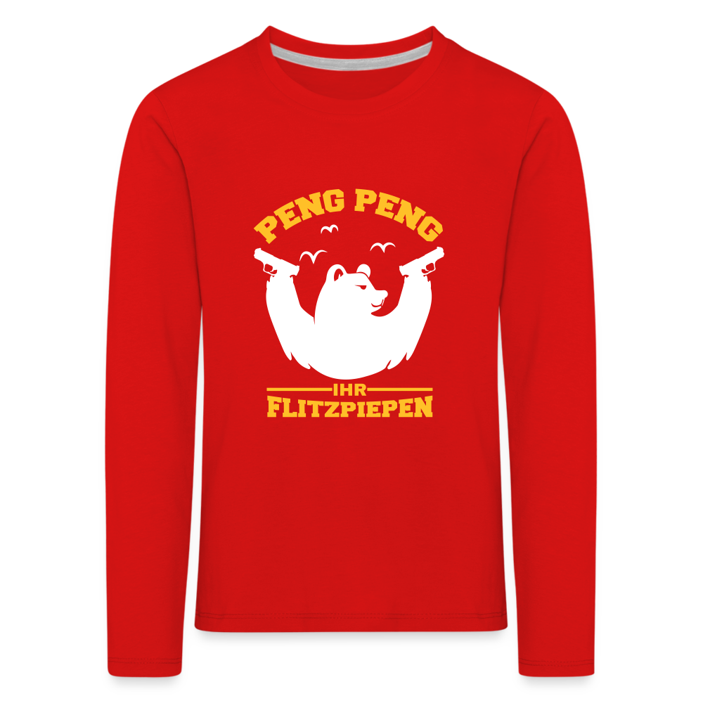 Peng Peng - Kinder Langarmshirt - red