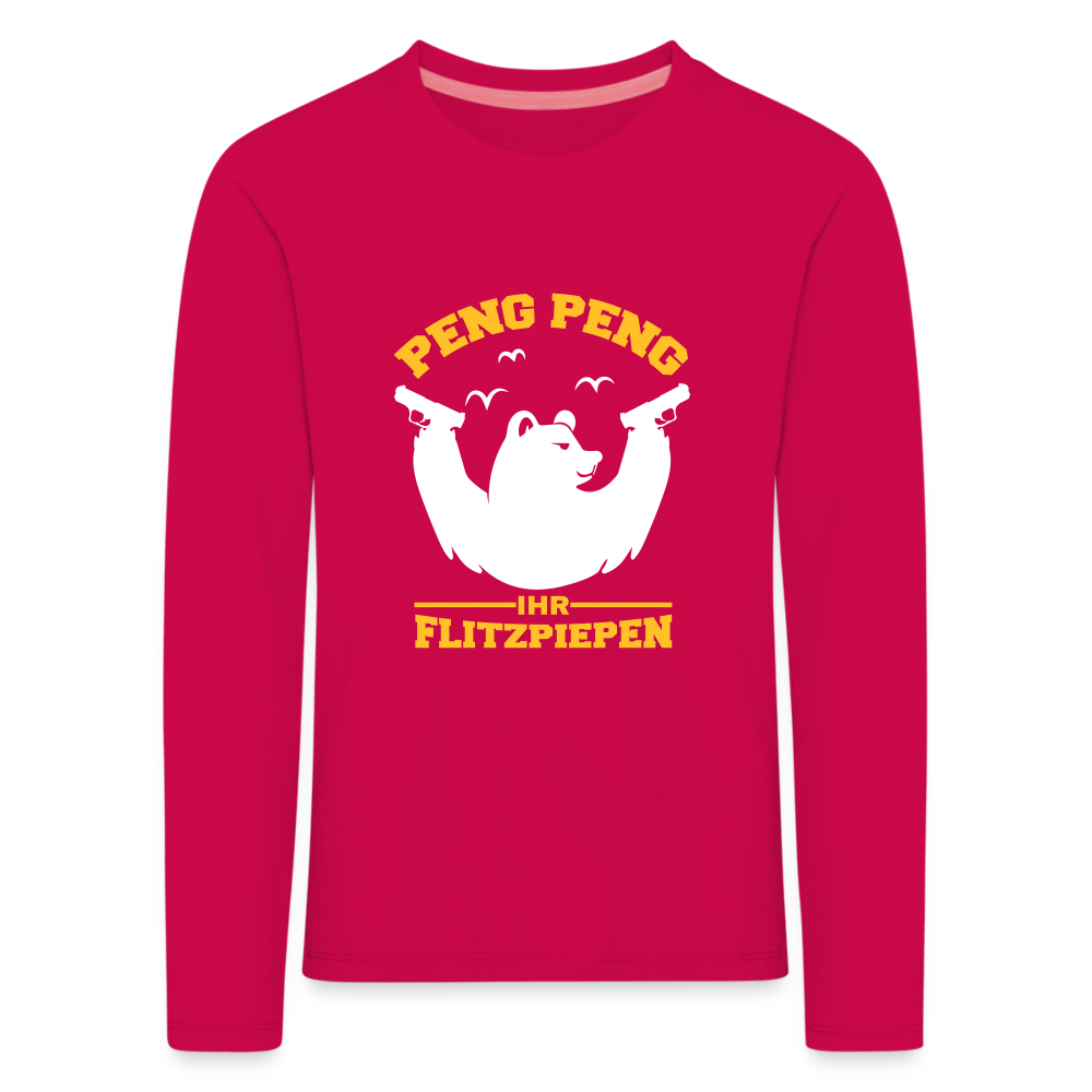 Peng Peng - Kinder Langarmshirt - dark pink