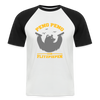 Peng Peng - Männer Baseball T-Shirt - white/black