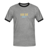 Hab Dir Lieb! - Männer Ringer T-Shirt - heather grey/black