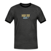 Hab Dir Lieb! - Männer Ringer T-Shirt - charcoal/black