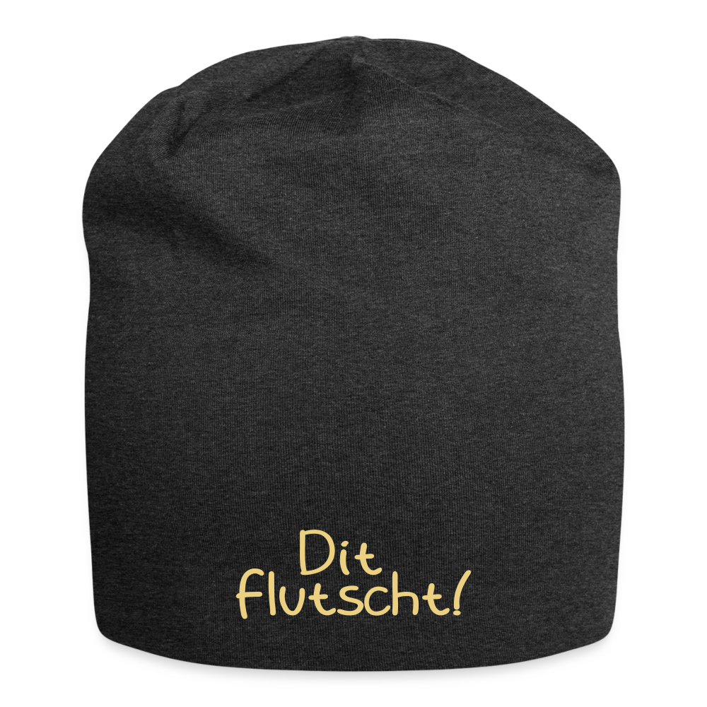 Dit flutscht! - Jersey Beanie - charcoal grey