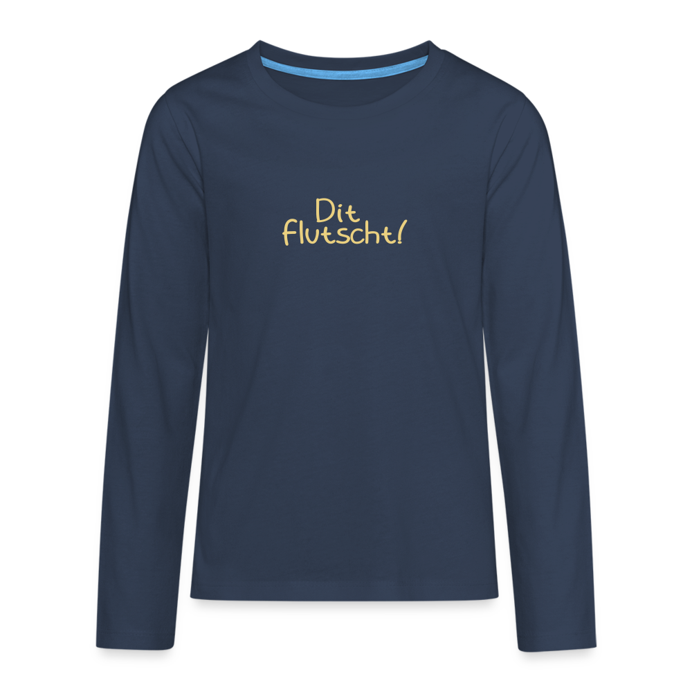 Dit flutscht! - Teenager Langarmshirt - navy