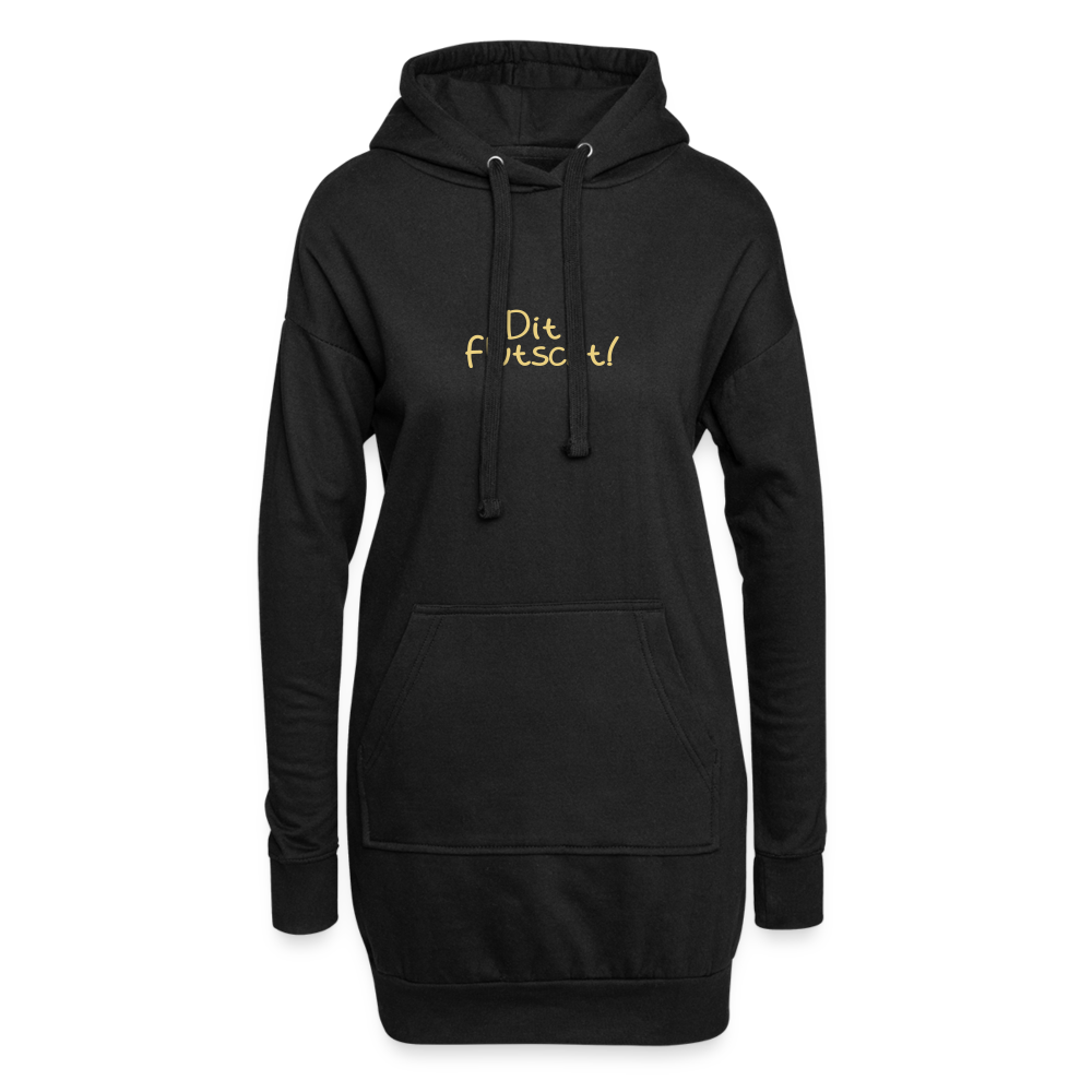 Dit flutscht! - Hoodie-Kleid - black