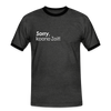 Sorry, keene Zeit! - Männer Ringer T-Shirt - charcoal/black