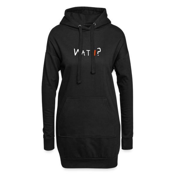 WATN? - Hoodie-Kleid - black