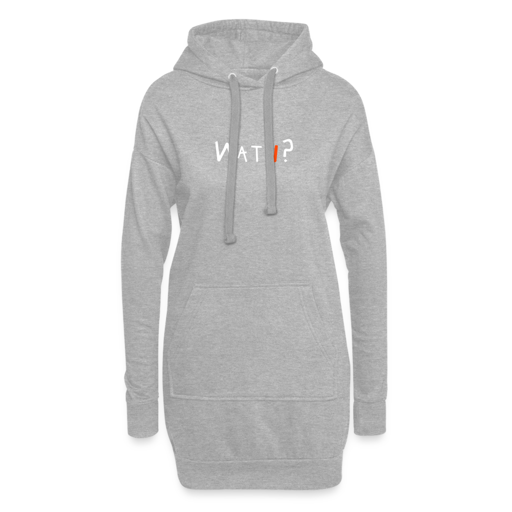 WATN? - Hoodie-Kleid - heather grey