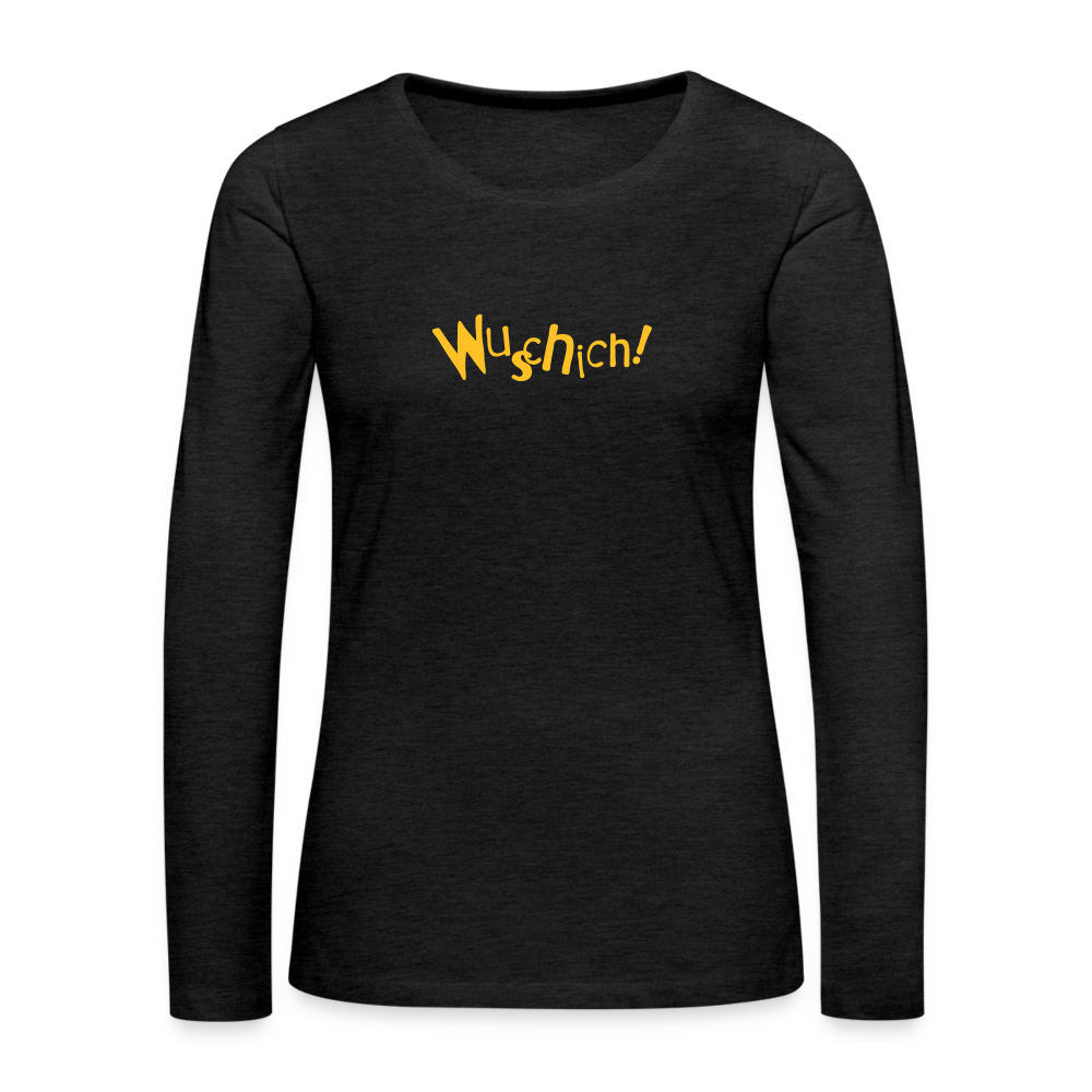 Wuschich! - Frauen Premium Langarmshirt - charcoal grey