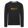 Wuschich! - Kinder Langarmshirt - black