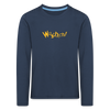 Wuschich! - Kinder Langarmshirt - navy