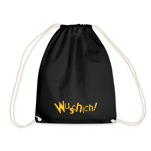 Wuschich! - Turnbeutel - black