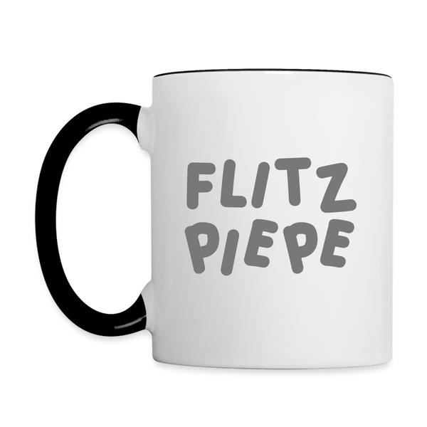 Flitz piepe - Tasse zweifarbig