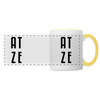Atze - Tasse zweifarbig - white/yellow