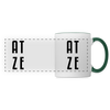 Atze - Tasse zweifarbig - white/dark green