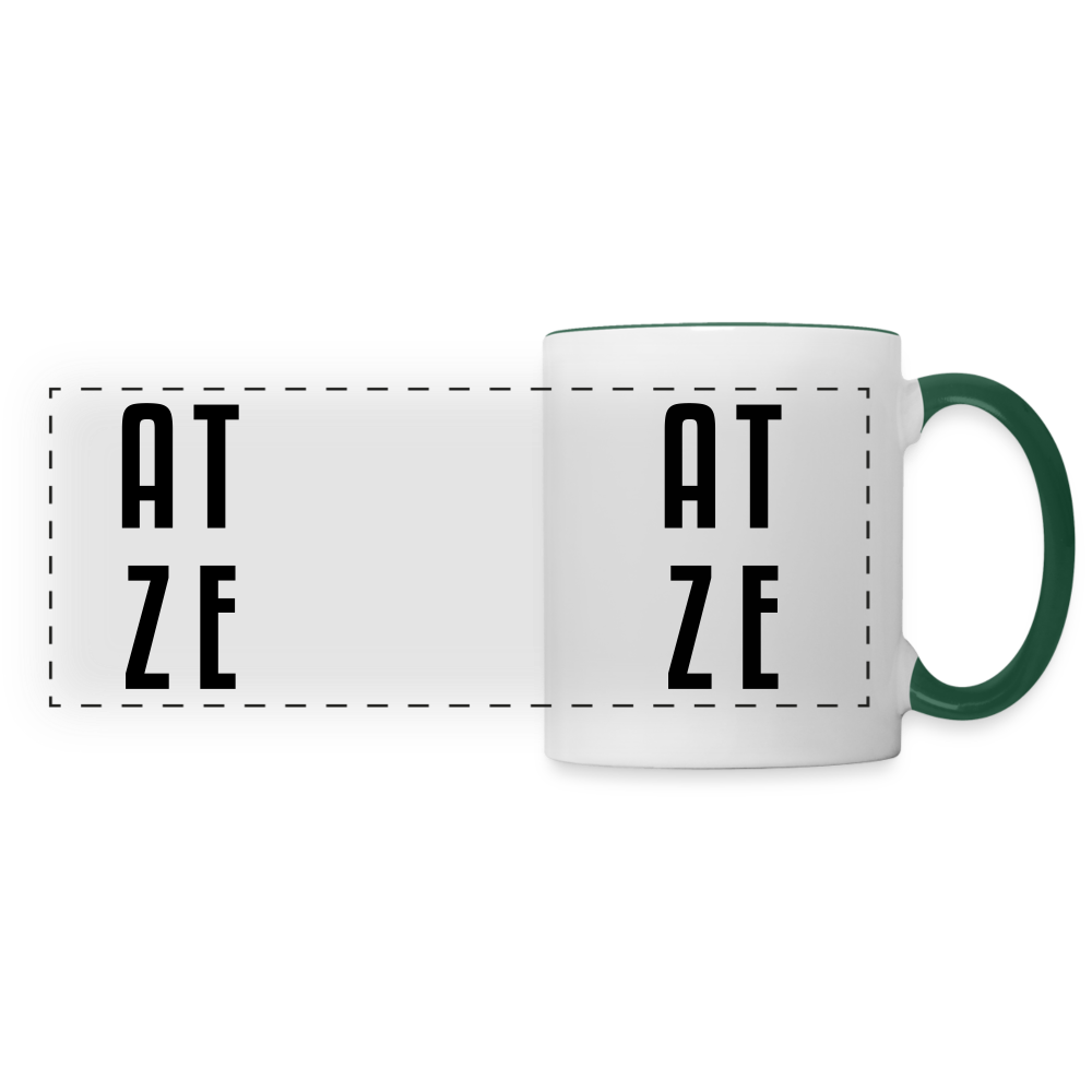 Atze - Tasse zweifarbig - white/dark green