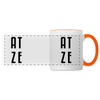 Atze - Tasse zweifarbig - white/orange