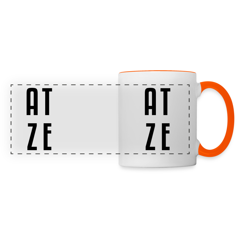 Atze - Tasse zweifarbig - white/orange