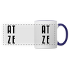 Atze - Tasse zweifarbig - white/cobalt blue