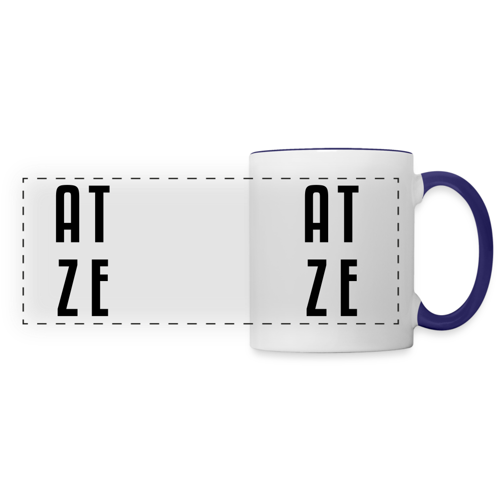 Atze - Tasse zweifarbig - white/cobalt blue