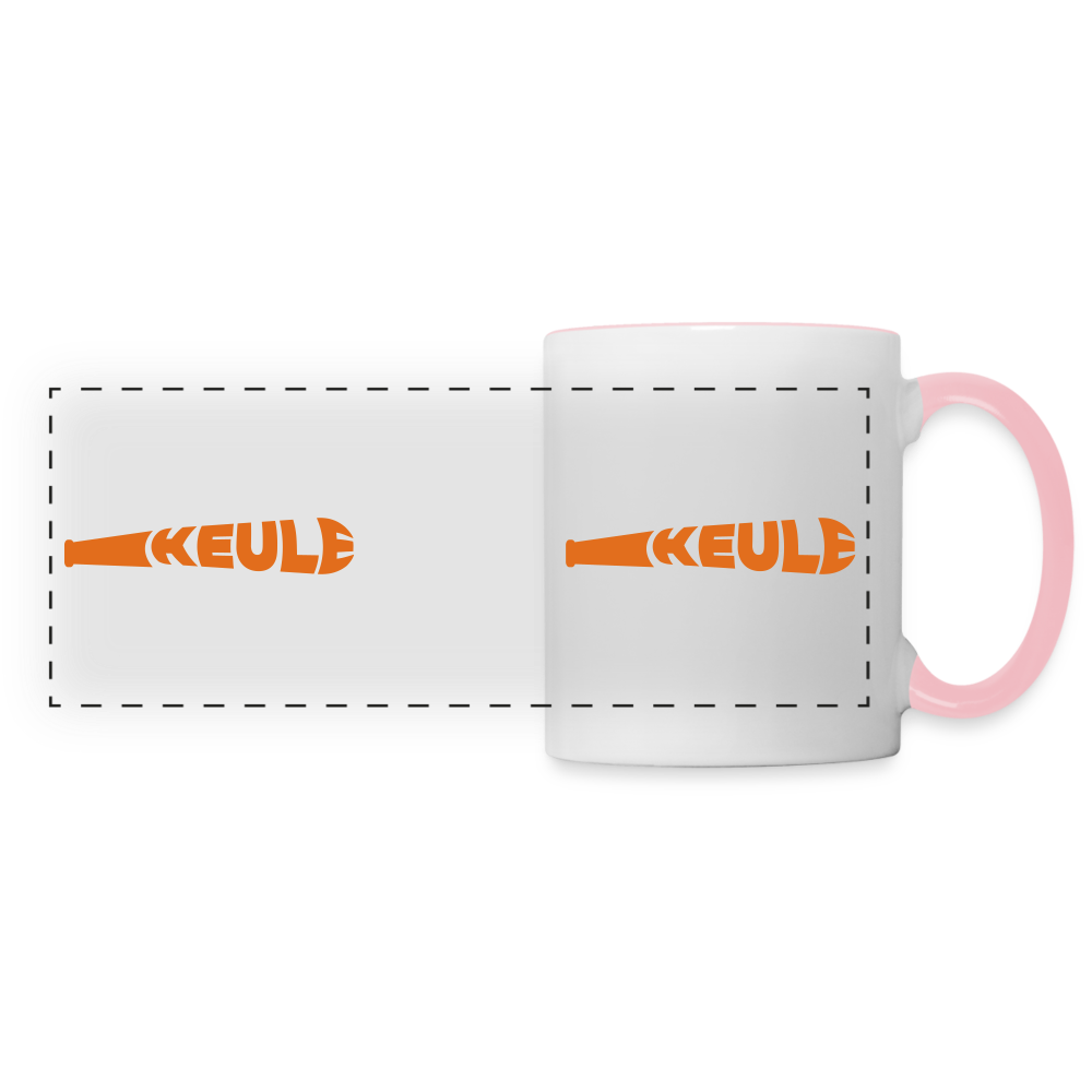 Keule - Tasse zweifarbig - white/pink