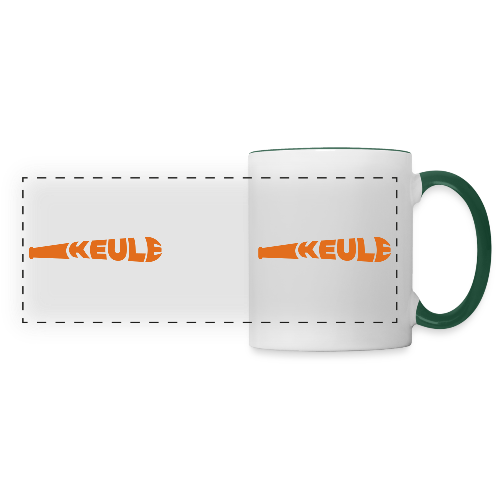 Keule - Tasse zweifarbig - white/dark green