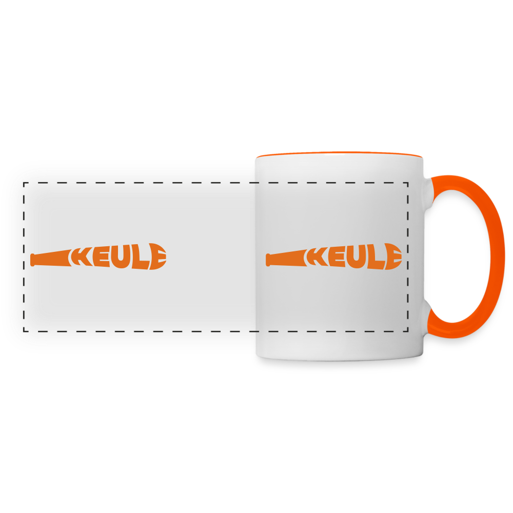 Keule - Tasse zweifarbig - white/orange