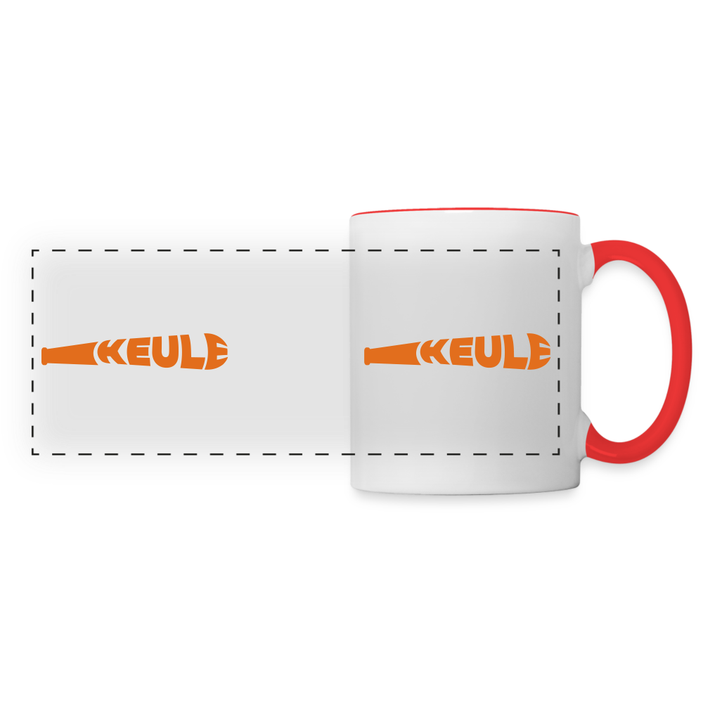 Keule - Tasse zweifarbig - white/red