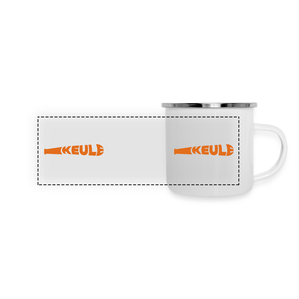 Keule - Emaille Tasse - white