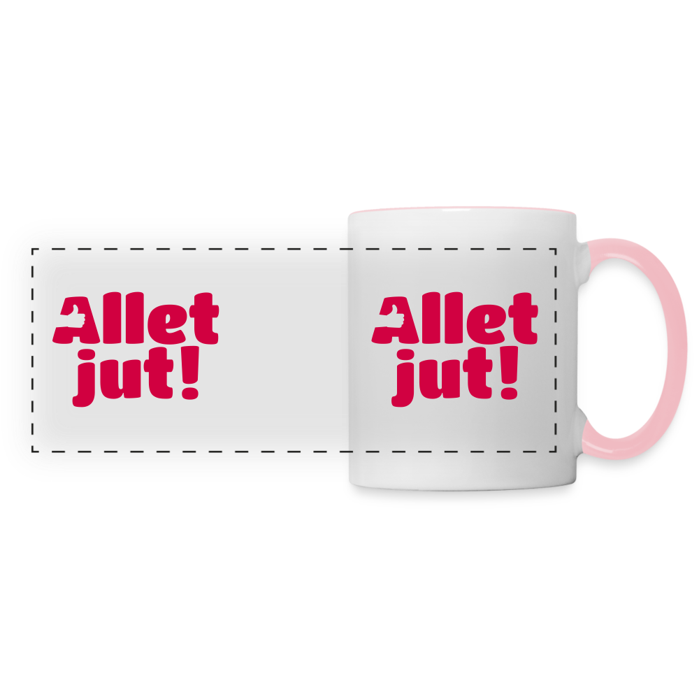 Allet Jut - Tasse zweifarbig - white/pink