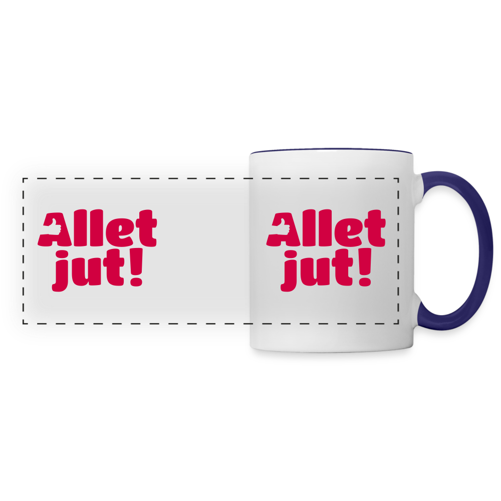 Allet Jut - Tasse zweifarbig - white/cobalt blue