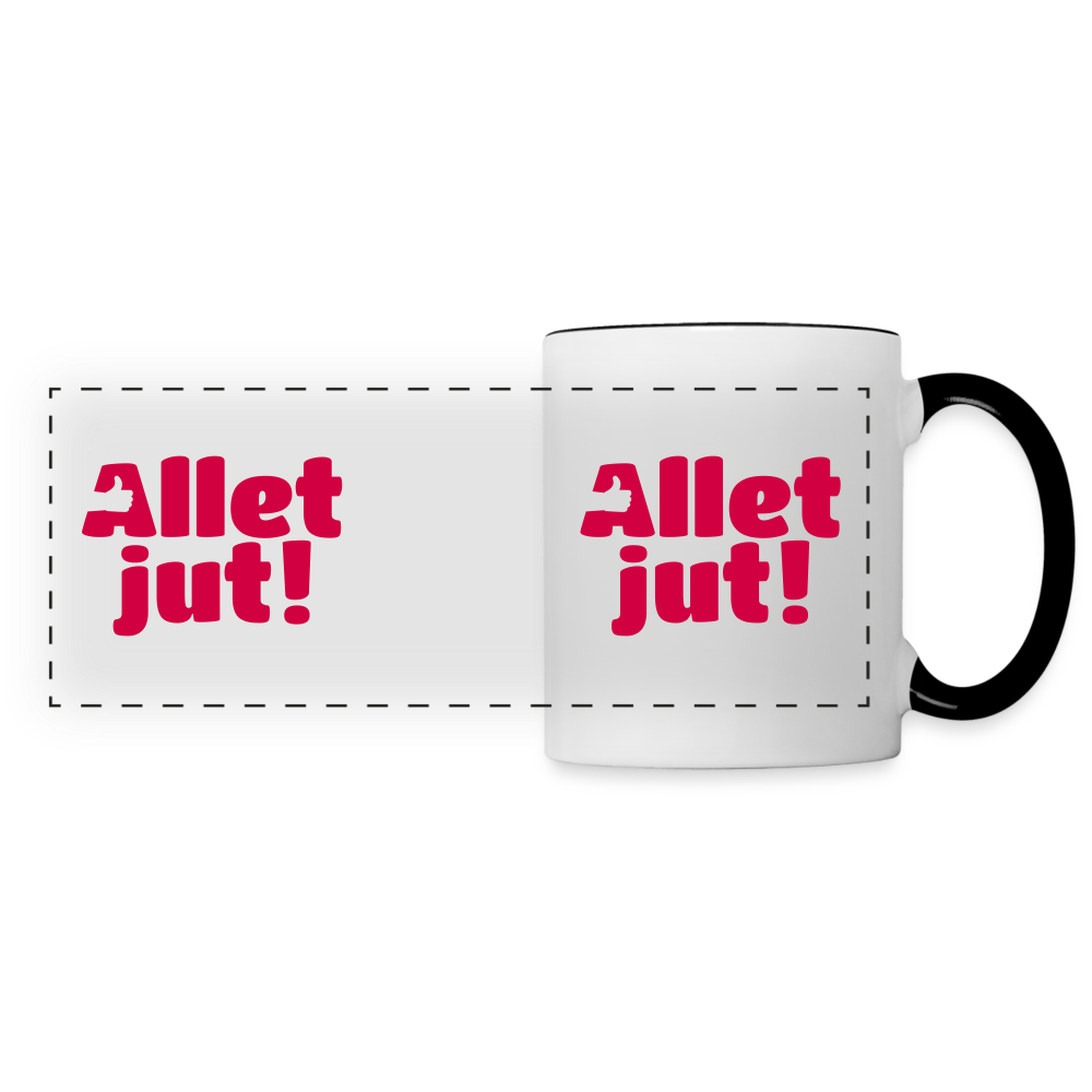 Allet Jut - Tasse zweifarbig - white/black