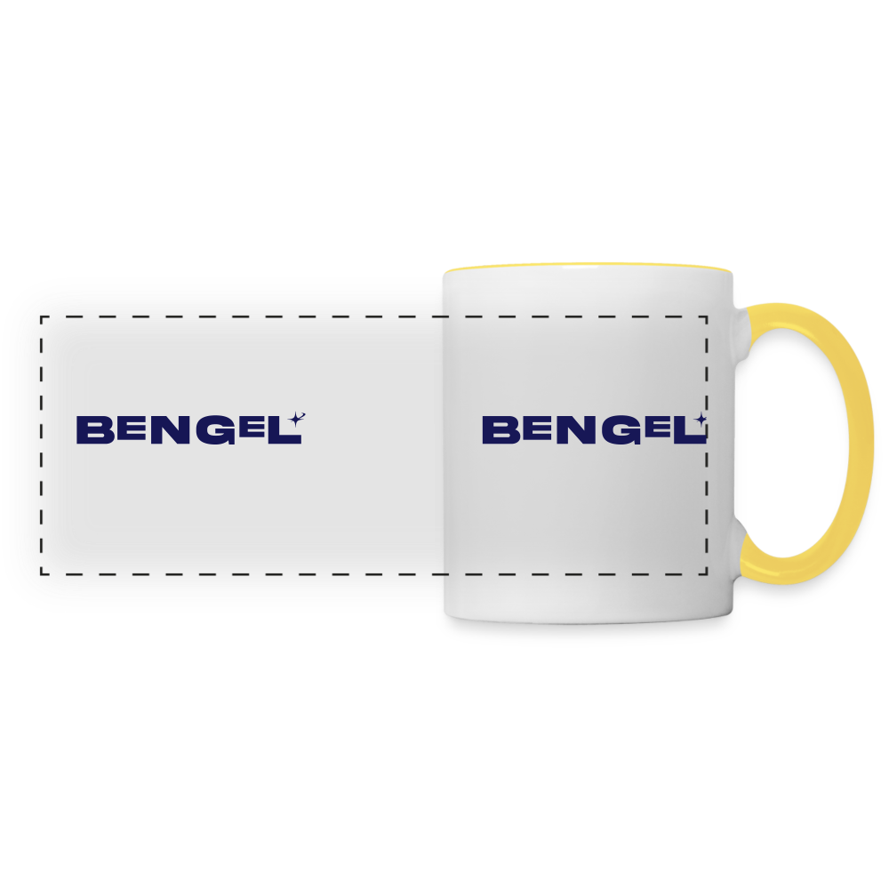 Bengel - Tasse zweifarbig - white/yellow