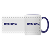 Bengel - Tasse zweifarbig - white/cobalt blue