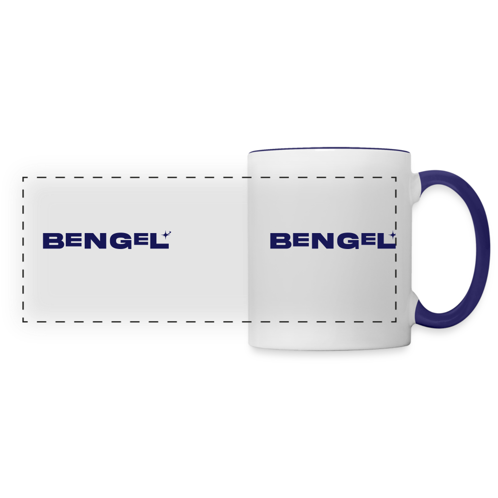 Bengel - Tasse zweifarbig - white/cobalt blue