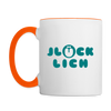 Jlücklich - Tasse zweifarbig