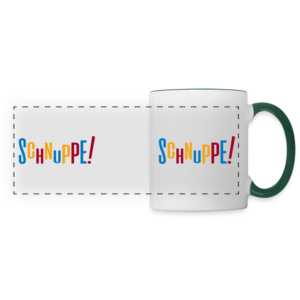 Schnuppe! - Tasse zweifarbig - white/dark green