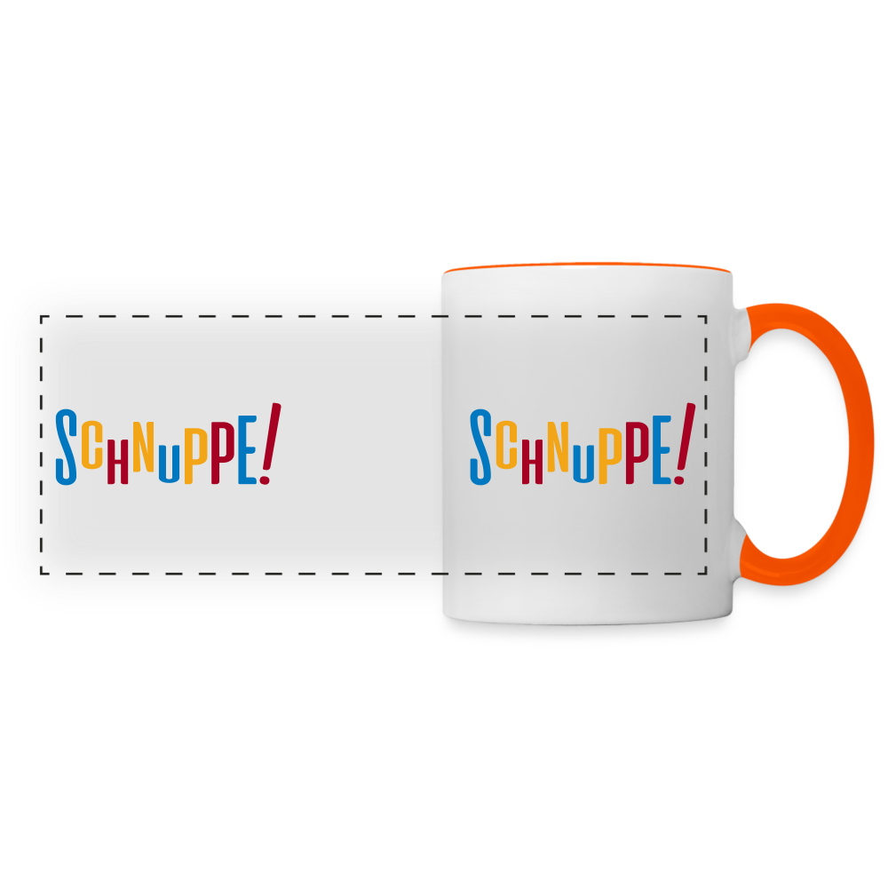 Schnuppe! - Tasse zweifarbig - white/orange