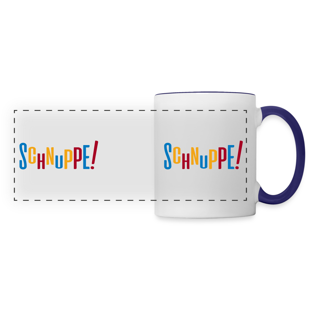 Schnuppe! - Tasse zweifarbig - white/cobalt blue