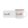 Schnuppe! - Emaille Tasse - white/red
