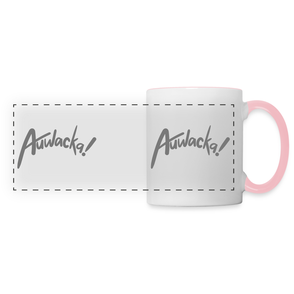 Auwacka! - Tasse zweifarbig - white/pink