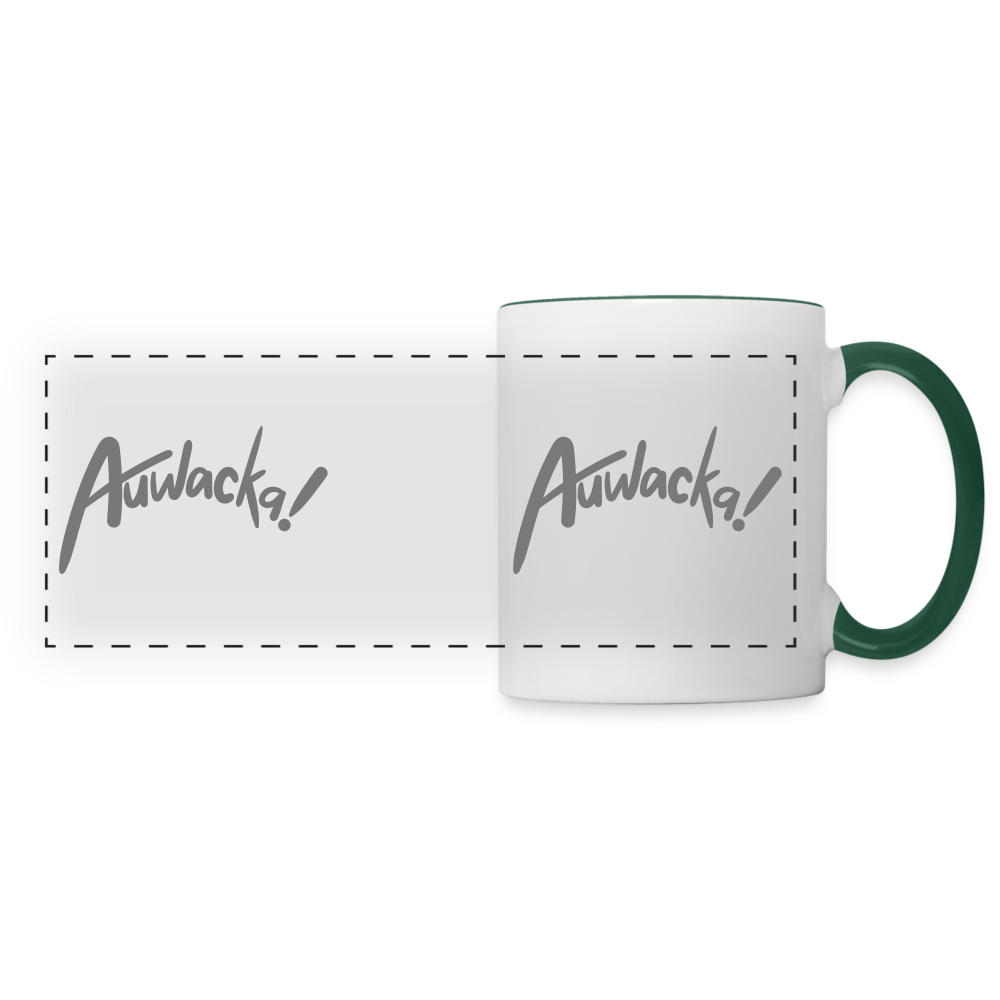 Auwacka! - Tasse zweifarbig - white/dark green
