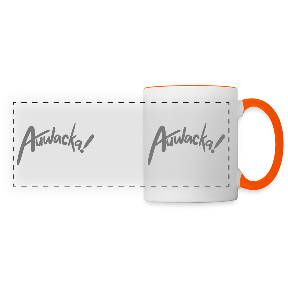 Auwacka! - Tasse zweifarbig - white/orange