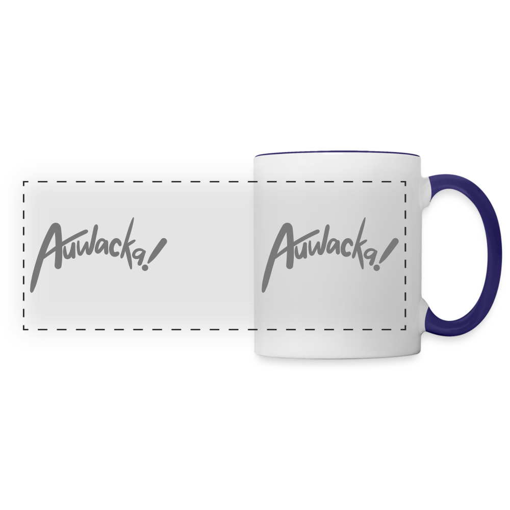 Auwacka! - Tasse zweifarbig - white/cobalt blue