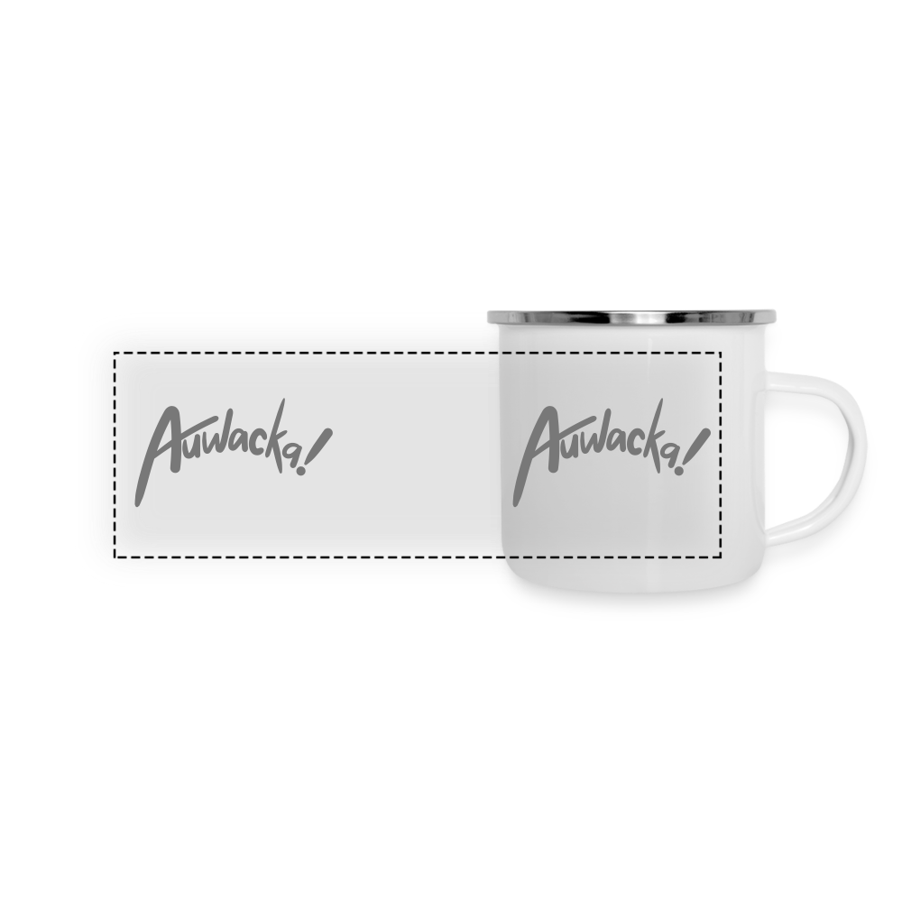 Auwacka! - Emaille Tasse - white