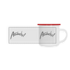 Auwacka! - Emaille Tasse - white/red