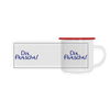 Dit Flutscht! - Emaille Tasse - white/red