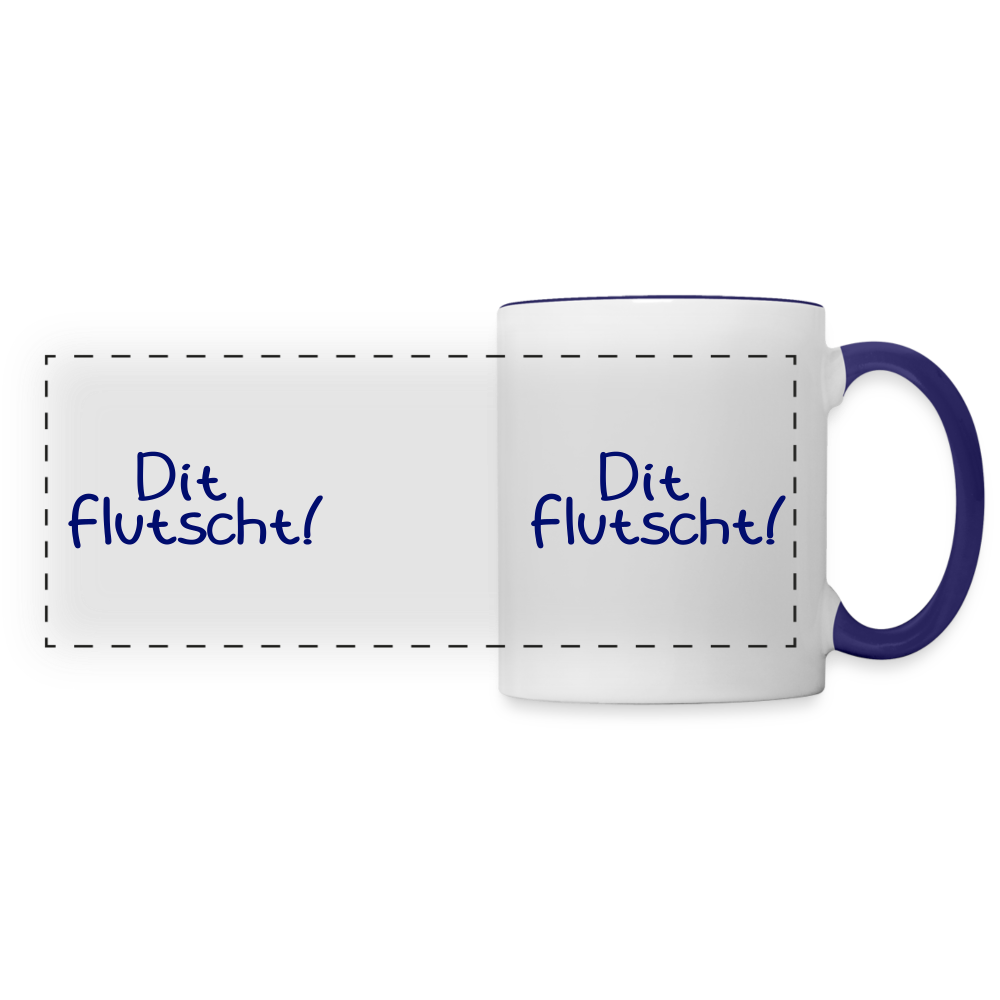 Dit Flutscht! - Tasse zweifarbig - white/cobalt blue