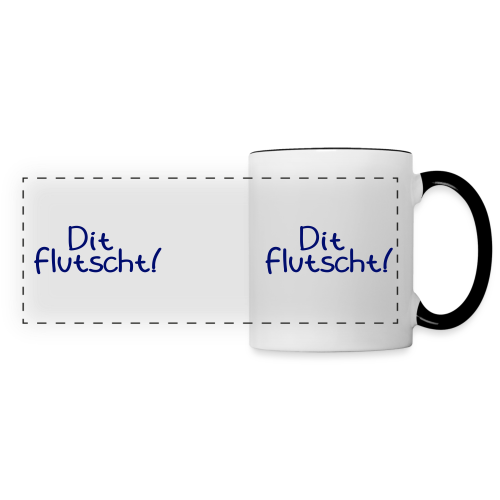 Dit Flutscht! - Tasse zweifarbig - white/black