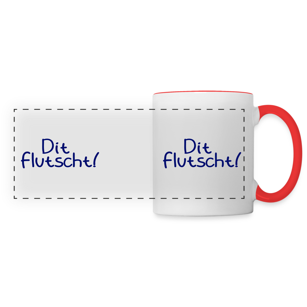 Dit Flutscht! - Tasse zweifarbig - white/red